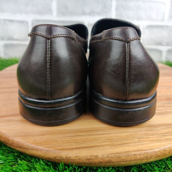 To Boot New York Adam Derrick Dark Brown Penny Loafers Leather Italy Men’s 9.5 main image 8